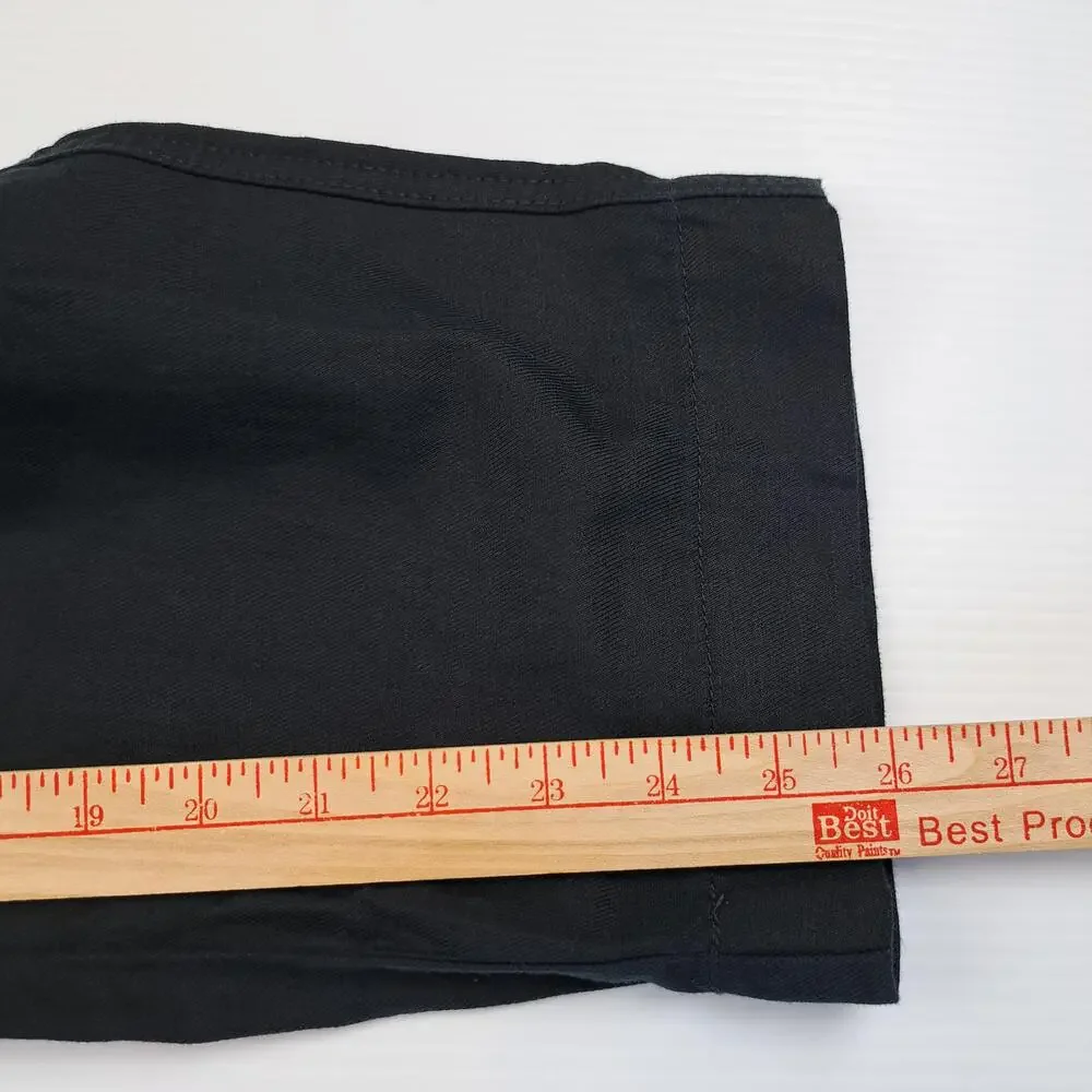 Banana Republic Pants Mens Large Black Linen Ankle Elastic Waist Pull On Relaxed